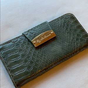 Liz Claiborne snakeskin wallet
